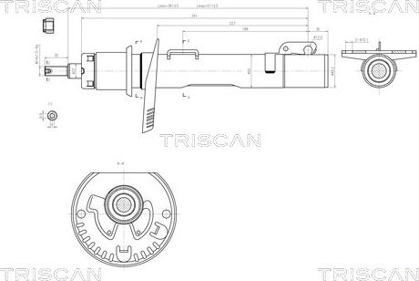 Triscan 8705 29102 - Амортизатор autocars.com.ua