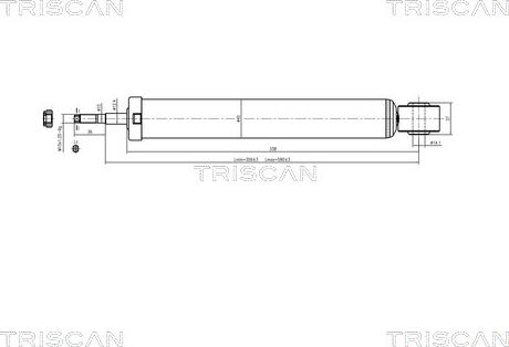 Triscan 8705 29201 - Амортизатор autocars.com.ua