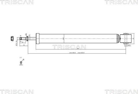 Triscan 8705 29202 - Амортизатор autocars.com.ua