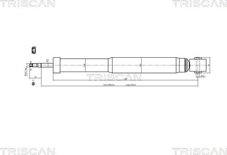 Triscan 8705 29204 - Амортизатор autocars.com.ua