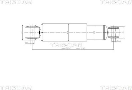Triscan 8705 43203 - Амортизатор підвіски autocars.com.ua