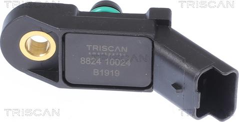 Triscan 8824 10024 - Датчик, тиск у впускний трубі autocars.com.ua