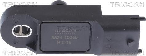 Triscan 8824 10050 - Датчик, тиск у впускний трубі autocars.com.ua