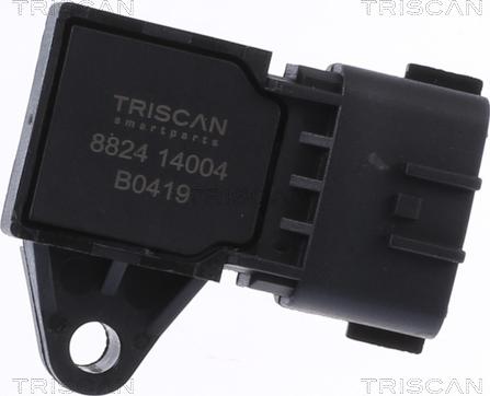 Triscan 8824 14004 - Датчик, тиск у впускний трубі autocars.com.ua