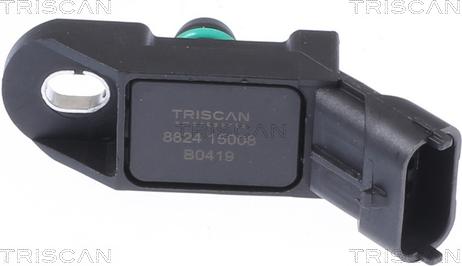 Triscan 8824 15008 - Датчик, тиск у впускний трубі autocars.com.ua