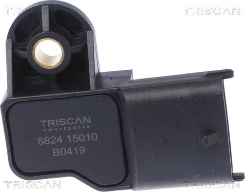 Triscan 8824 15010 - Датчик, тиск у впускний трубі autocars.com.ua