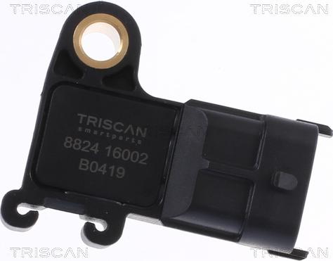 Triscan 8824 16002 - Датчик, тиск у впускний трубі autocars.com.ua