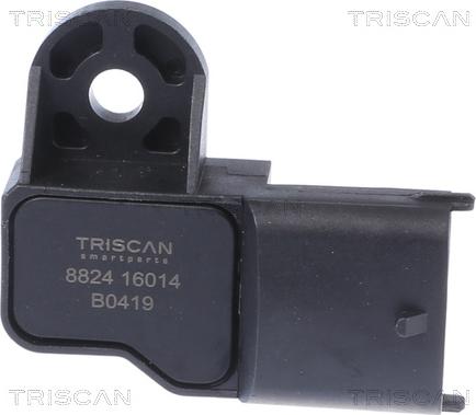 Triscan 8824 16014 - Датчик, тиск у впускний трубі autocars.com.ua