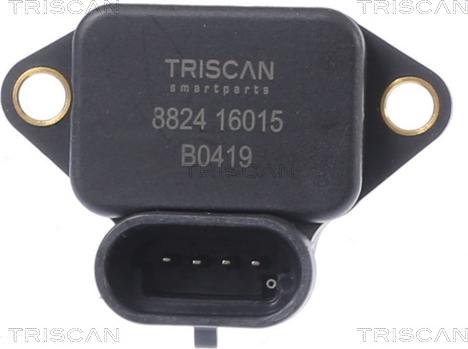 Triscan 8824 16015 - Датчик, тиск у впускний трубі autocars.com.ua