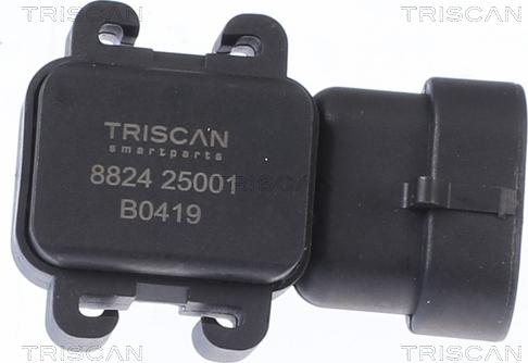 Triscan 8824 25001 - Датчик, давление во впускной трубе avtokuzovplus.com.ua