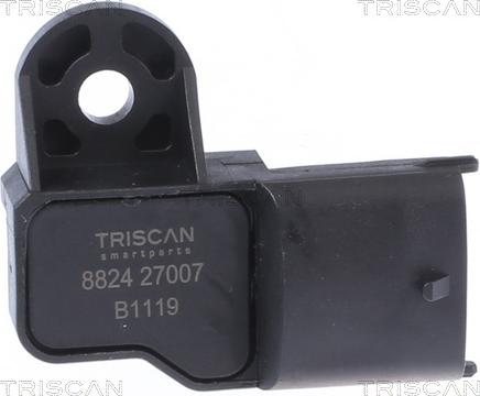 Triscan 8824 27007 - Датчик, давление во впускной трубе avtokuzovplus.com.ua