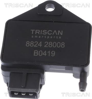 Triscan 8824 28008 - Датчик, тиск у впускний трубі autocars.com.ua