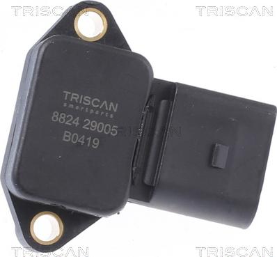 Triscan 8824 29005 - Датчик, тиск у впускний трубі autocars.com.ua