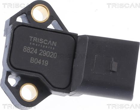Triscan 8824 29020 - Датчик, тиск у впускний трубі autocars.com.ua