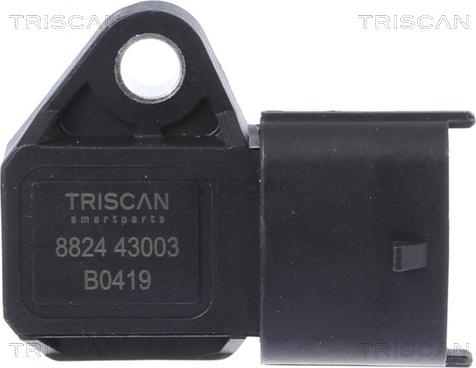 Triscan 8824 43003 - Датчик, тиск у впускний трубі autocars.com.ua