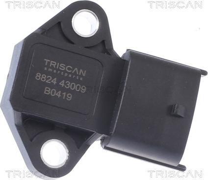 Triscan 8824 43009 - Датчик, тиск у впускний трубі autocars.com.ua
