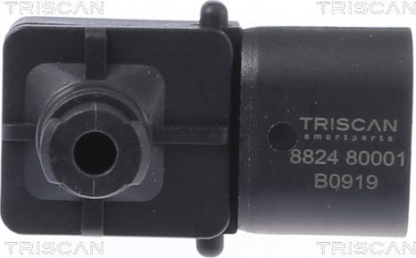 Triscan 8824 80001 - Датчик, тиск у впускний трубі autocars.com.ua