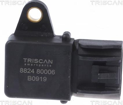 Triscan 8824 80006 - Датчик, давление во впускной трубе avtokuzovplus.com.ua