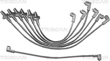 Triscan 8860 3337 - Комплект проводів запалювання autocars.com.ua