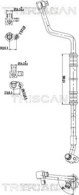 Triscan 9010 11005 - Трубопровід високого / низького тиску, кондиціонер autocars.com.ua