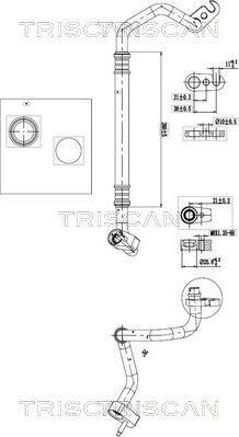 Triscan 9010 16003 - Трубопровід високого / низького тиску, кондиціонер autocars.com.ua