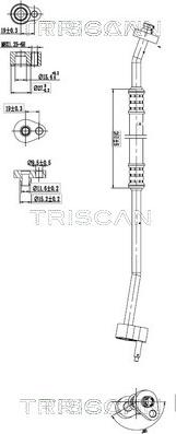 Triscan 9010 16005 - Трубопровід високого / низького тиску, кондиціонер autocars.com.ua