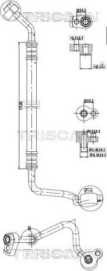 Triscan 9010 16012 - Трубопровід високого / низького тиску, кондиціонер autocars.com.ua