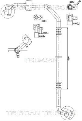 Triscan 9010 16015 - Трубопровід високого / низького тиску, кондиціонер autocars.com.ua