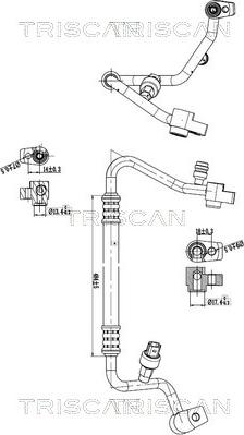 Triscan 9010 16023 - Трубопровід високого / низького тиску, кондиціонер autocars.com.ua