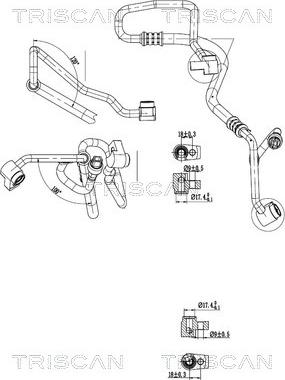 Triscan 9010 16039 - Трубопровід високого / низького тиску, кондиціонер autocars.com.ua