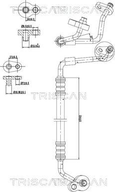 Triscan 9010 16040 - Трубопровід високого / низького тиску, кондиціонер autocars.com.ua