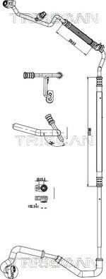 Triscan 9010 16044 - Трубопровід високого / низького тиску, кондиціонер autocars.com.ua