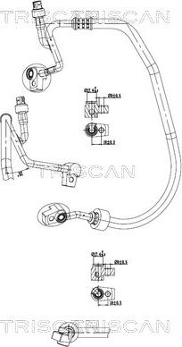 Triscan 9010 16052 - Трубопровід високого / низького тиску, кондиціонер autocars.com.ua