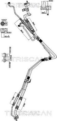 Triscan 9010 16056 - Трубопровід високого / низького тиску, кондиціонер autocars.com.ua