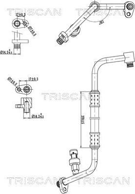 Triscan 9010 24019 - Трубопровід високого / низького тиску, кондиціонер autocars.com.ua