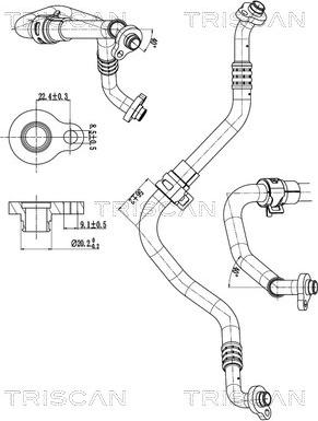Triscan 9010 27001 - Трубопровід високого / низького тиску, кондиціонер autocars.com.ua
