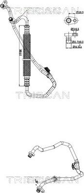 Triscan 9010 28018 - Трубопровід високого / низького тиску, кондиціонер autocars.com.ua