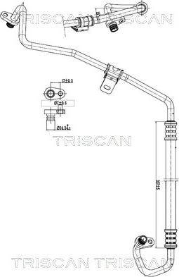 Triscan 9010 28021 - Трубопровід високого / низького тиску, кондиціонер autocars.com.ua