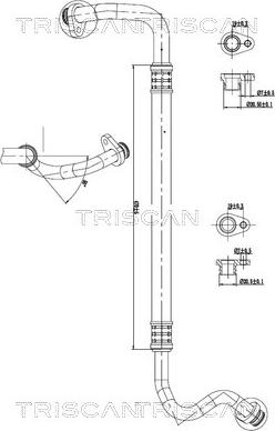 Triscan 9010 28028 - Трубопровід високого / низького тиску, кондиціонер autocars.com.ua