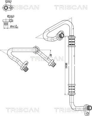 Triscan 9010 28074 - Трубопровід високого / низького тиску, кондиціонер autocars.com.ua