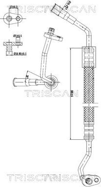 Triscan 9010 28086 - Трубопровід високого / низького тиску, кондиціонер autocars.com.ua