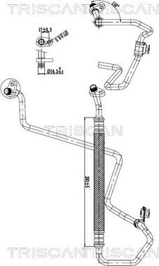 Triscan 9010 28097 - Трубопровід високого / низького тиску, кондиціонер autocars.com.ua