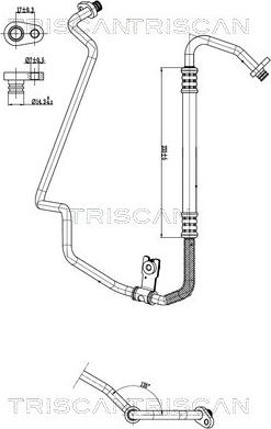 Triscan 9010 28099 - Трубопровід високого / низького тиску, кондиціонер autocars.com.ua