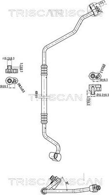 Triscan 9010 29005 - Трубопровід високого / низького тиску, кондиціонер autocars.com.ua