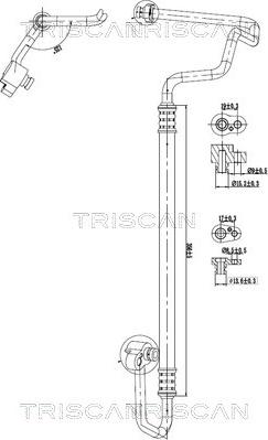Triscan 9010 29006 - Трубопровід високого / низького тиску, кондиціонер autocars.com.ua