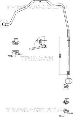 Triscan 9010 29008 - Трубопровід високого / низького тиску, кондиціонер autocars.com.ua