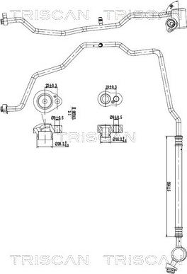Triscan 9010 29009 - Трубопровід високого / низького тиску, кондиціонер autocars.com.ua