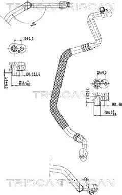 Triscan 9010 29010 - Трубопровід високого / низького тиску, кондиціонер autocars.com.ua