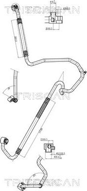 Triscan 9010 29014 - Трубопровід високого / низького тиску, кондиціонер autocars.com.ua
