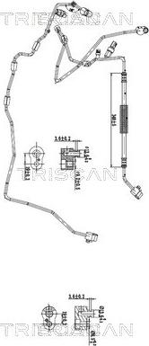 Triscan 9010 29017 - Трубопровід високого / низького тиску, кондиціонер autocars.com.ua